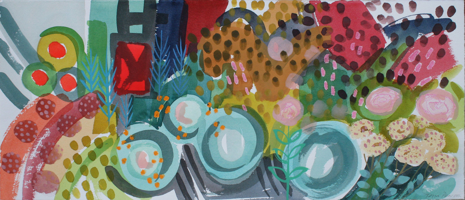 Tessa Pearson RWS, Santolina Circles 1