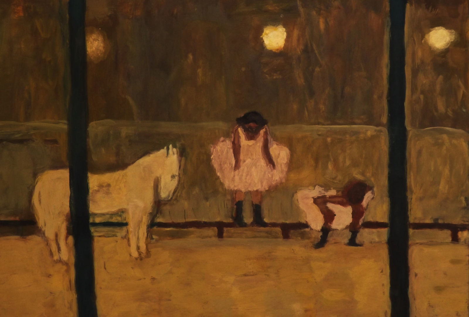 Bridget Moore RWS, Horse and Girls