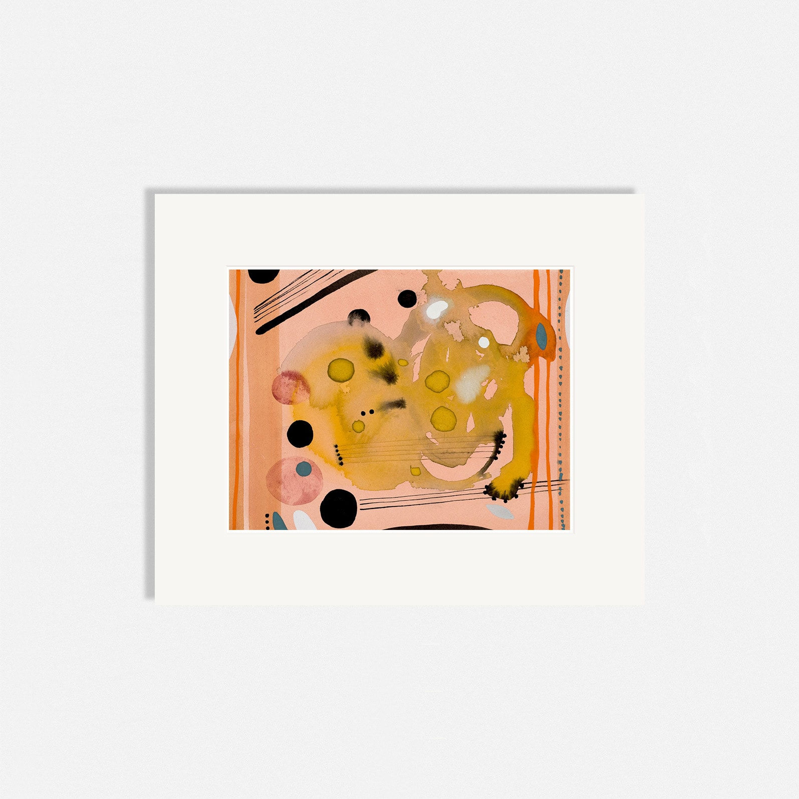 Chloe Fremantle RWS, Nostalgia, on Pale Orange