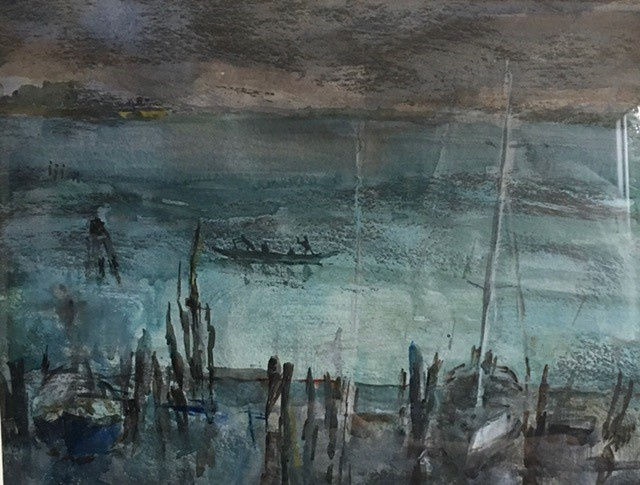 Jane Corsellis RWS, The Lagoon, Venice