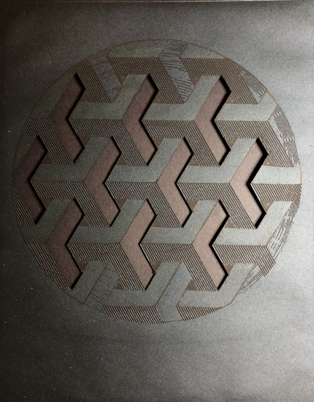 Sumi Perera RE, Unbuilding Blocks - Squaring the Circle [The Incision-Black Version I]