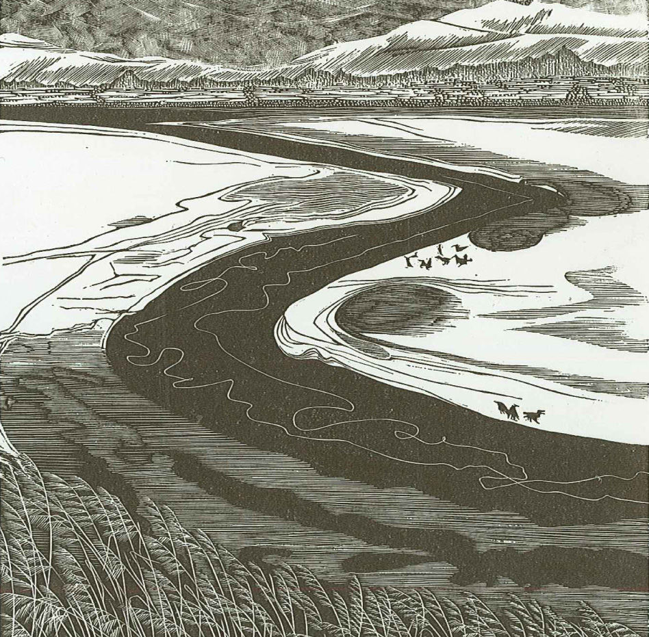 Sarah Van Niekerk RE, The Severn in Winter