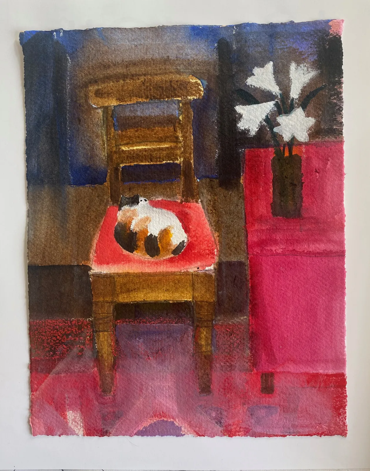 Jill Leman PPRWS, Calico Cat