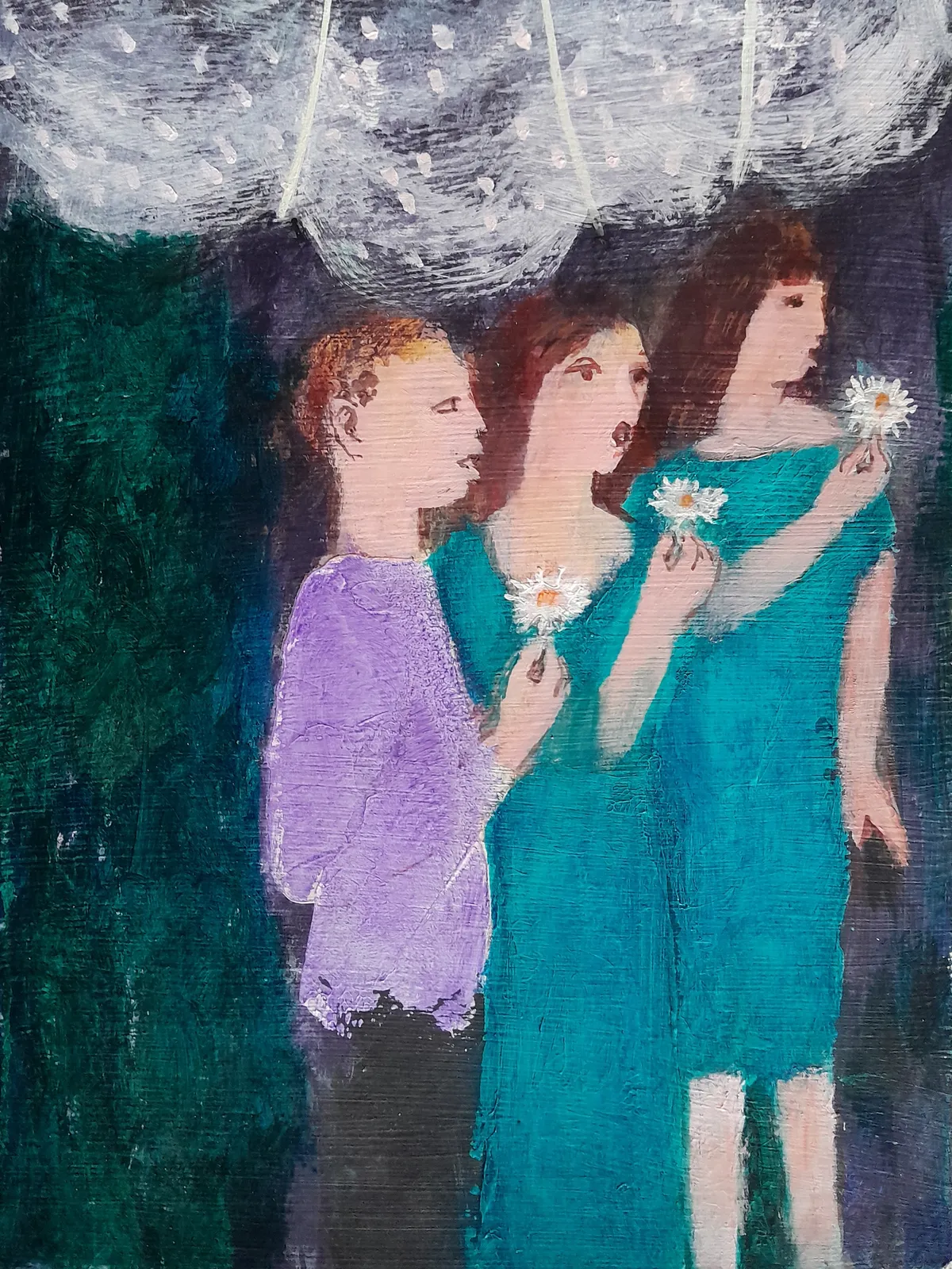 Richard Sorrell PPRWS Hon RE, Three Singers