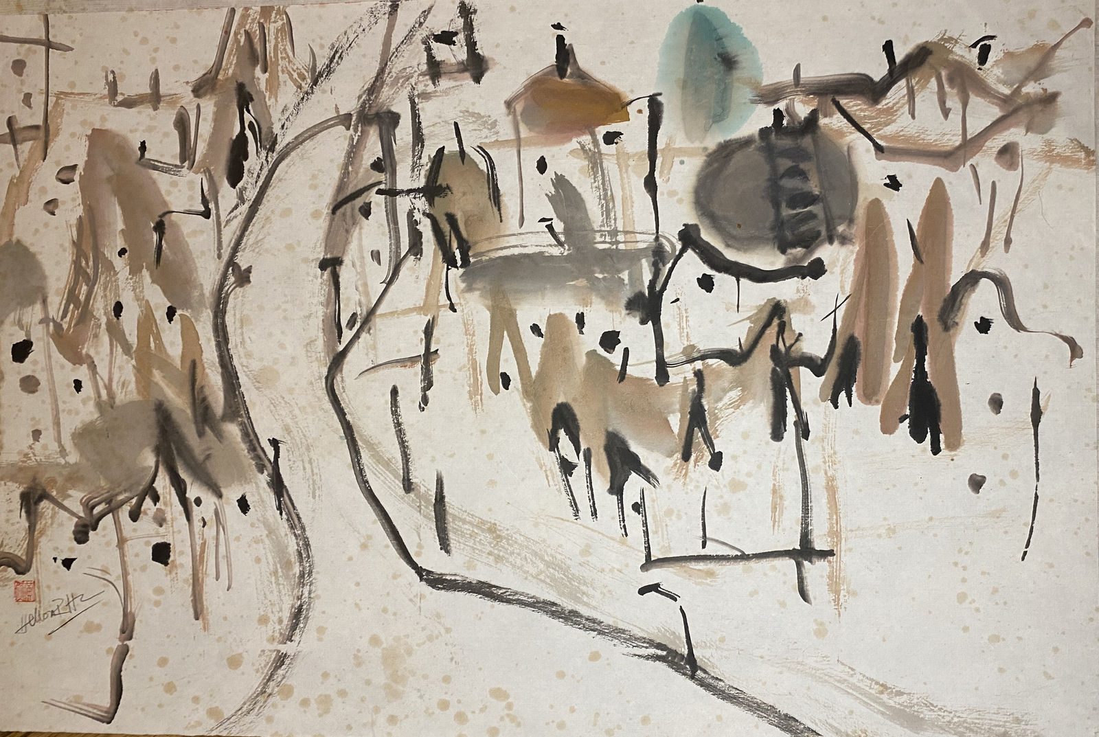 Yellon Ran Huang ARWS, Rice Dot Landscape - No 1