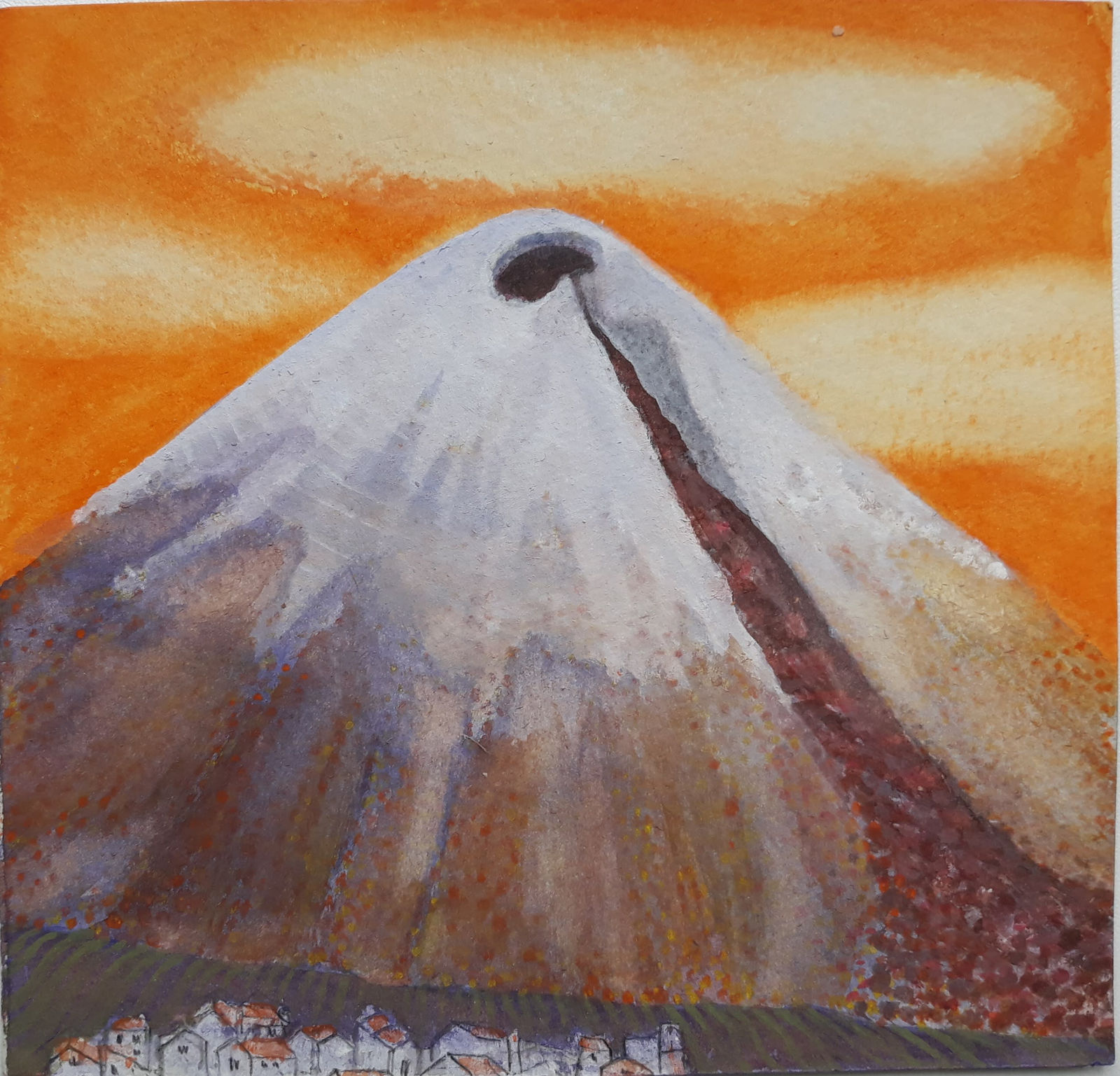 Caroline McAdam Clark RWS, Cotopaxi from Humboldt's Avenue of Volcanoes III