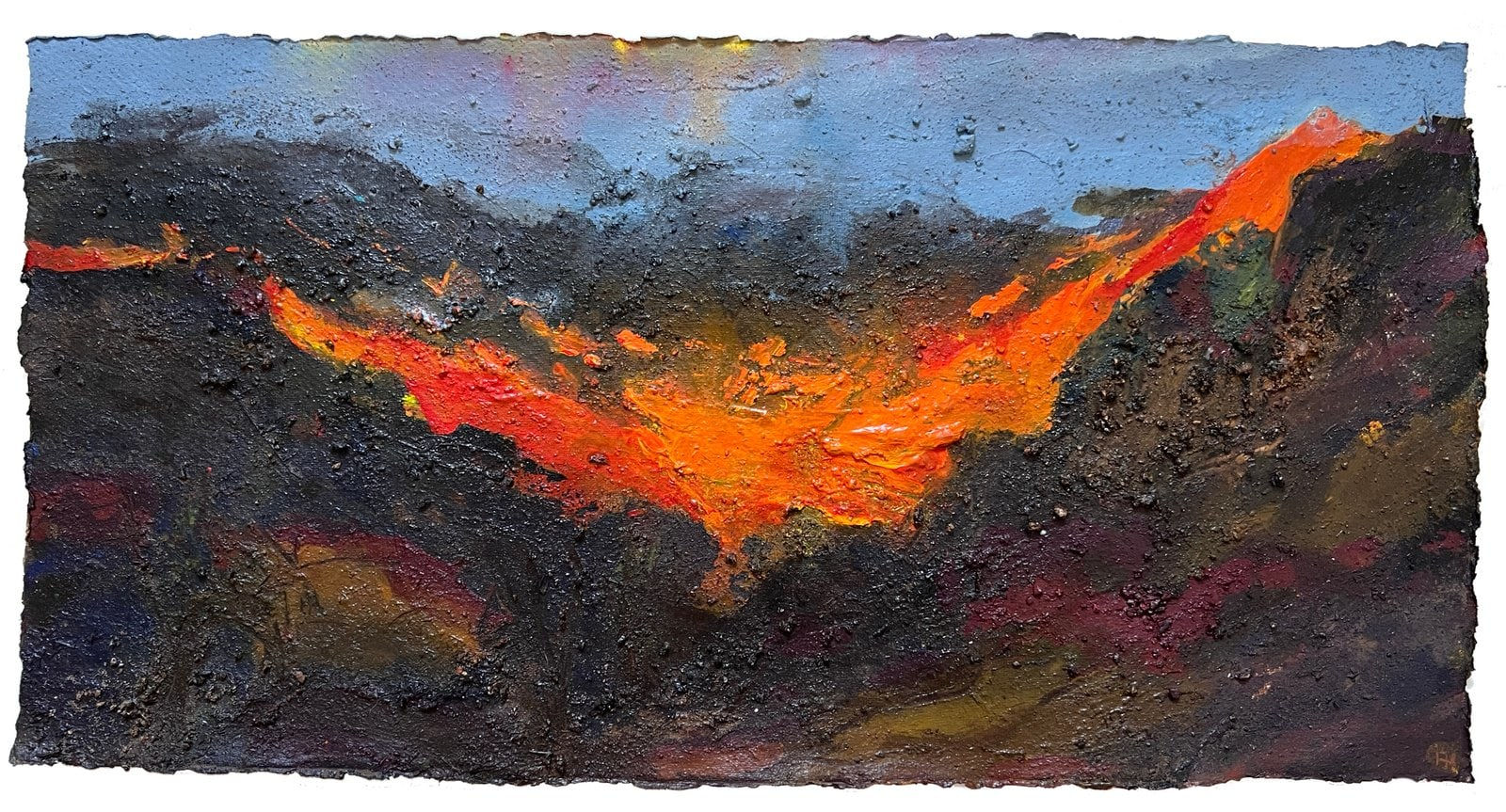 Frances Hatch RWS, Coppered Mountain. Low Cloud. Dawn. Coppermines Valley, Coniston, Cumbria., 2023