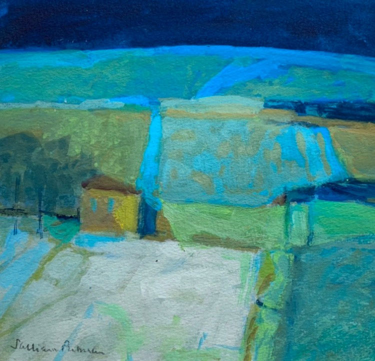 Salliann Putman RWS, Blue Landscape