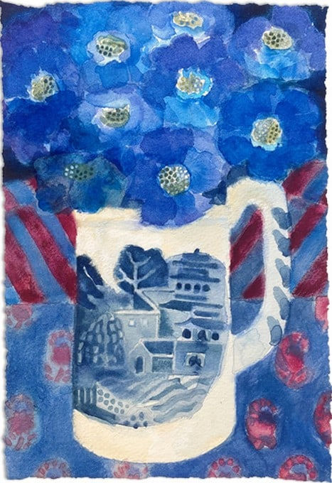 Jill Leman PPRWS Hon. RE, Summer Flowers