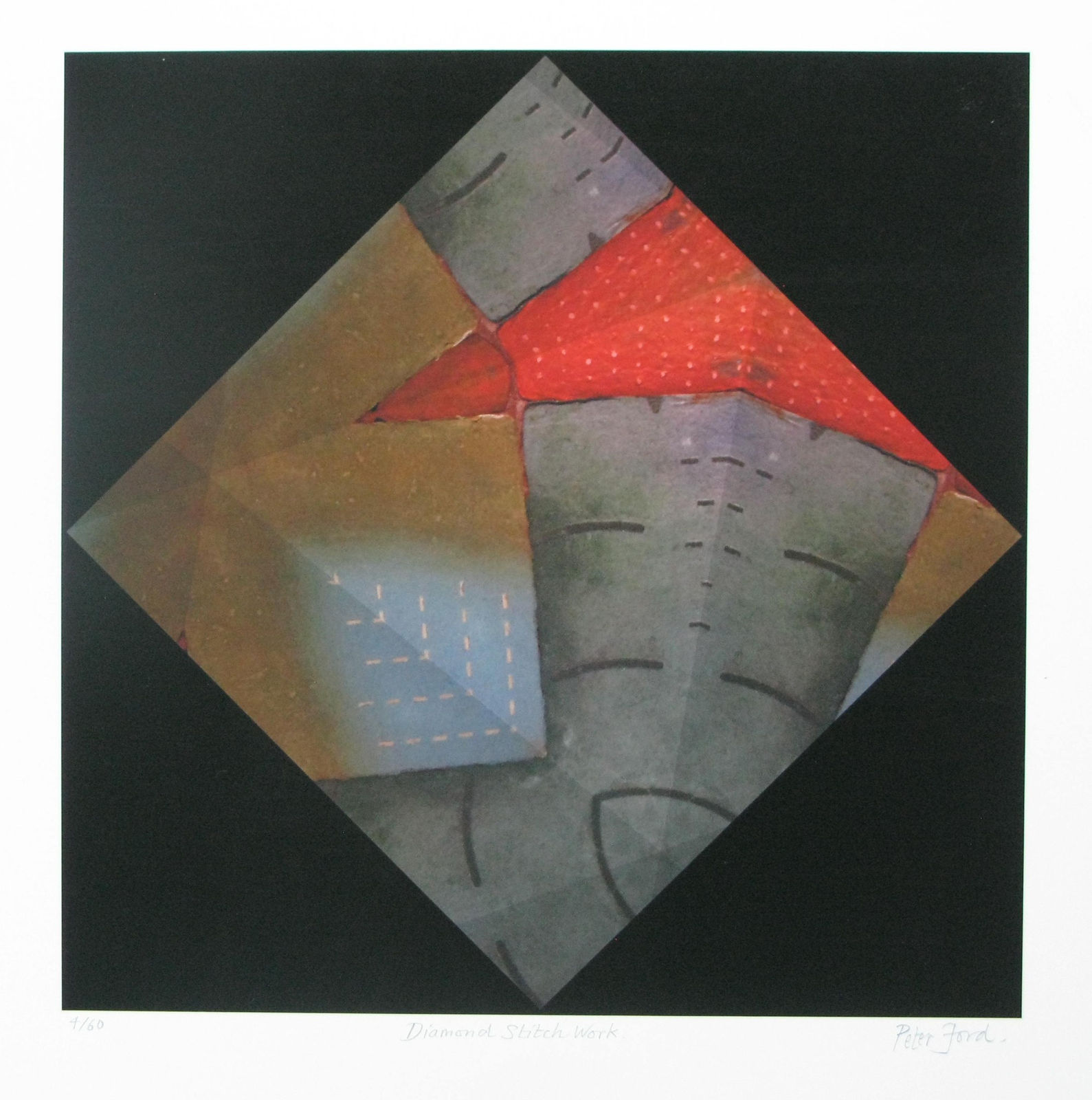 Peter Ford RE , Diamond Stitch Work