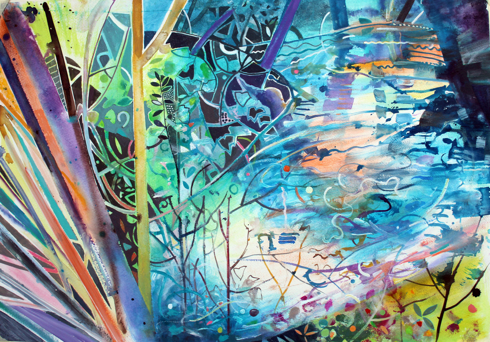 David Wiseman RWS, Woodland Water Highcliffe