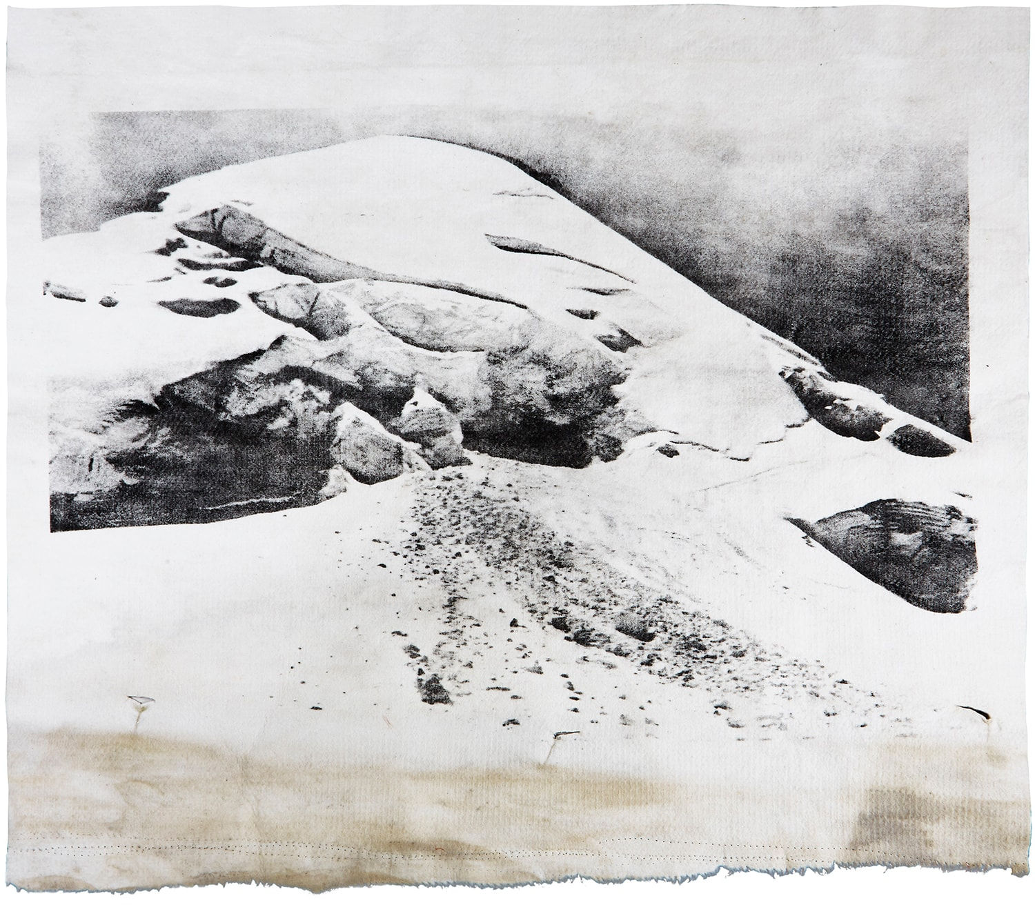 Douglas Mandry, Allalin Gletscher, from the series Monuments, 2020