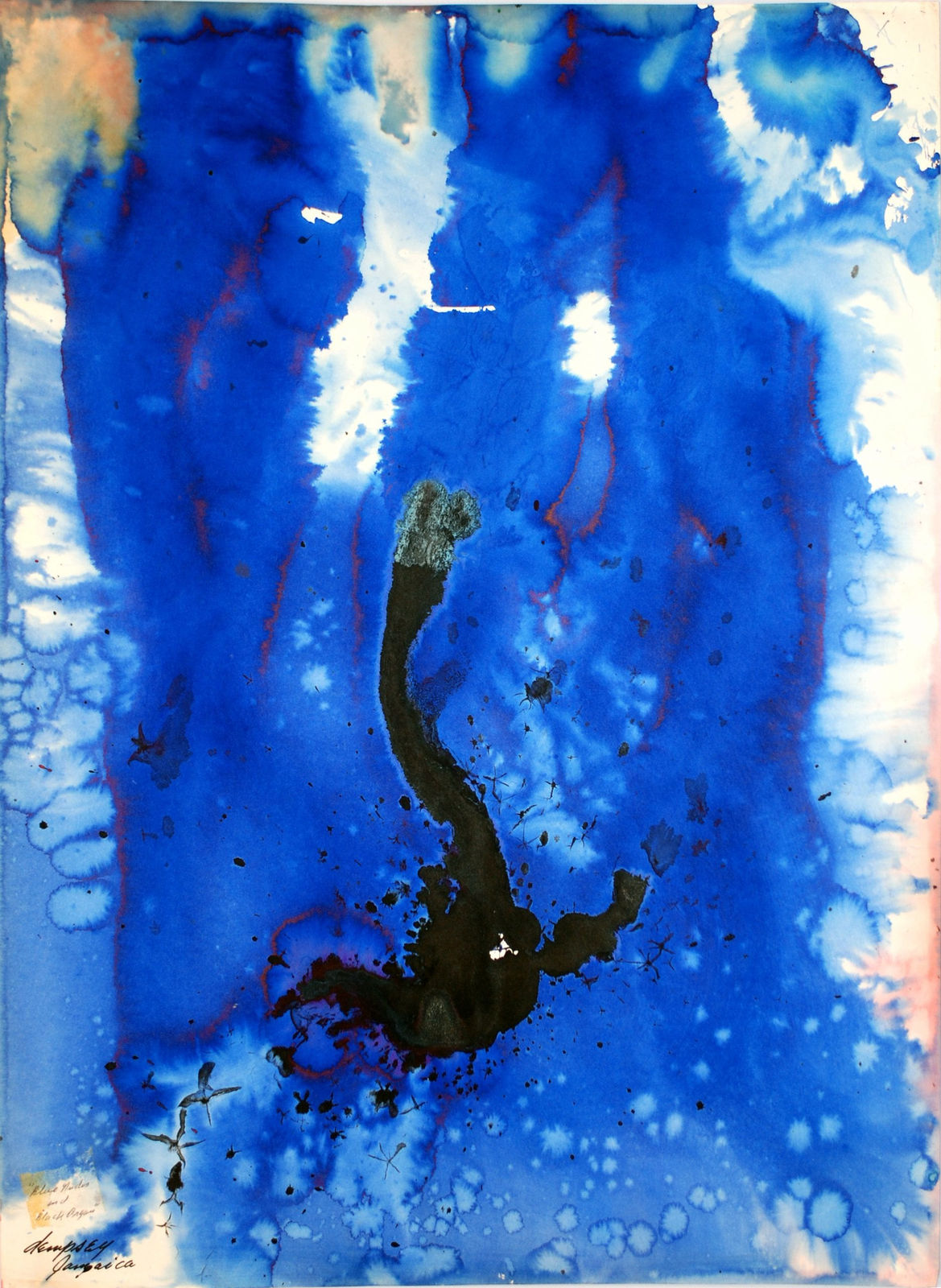 Richard Dempsey, Blue Nude and Black Organs, 1975