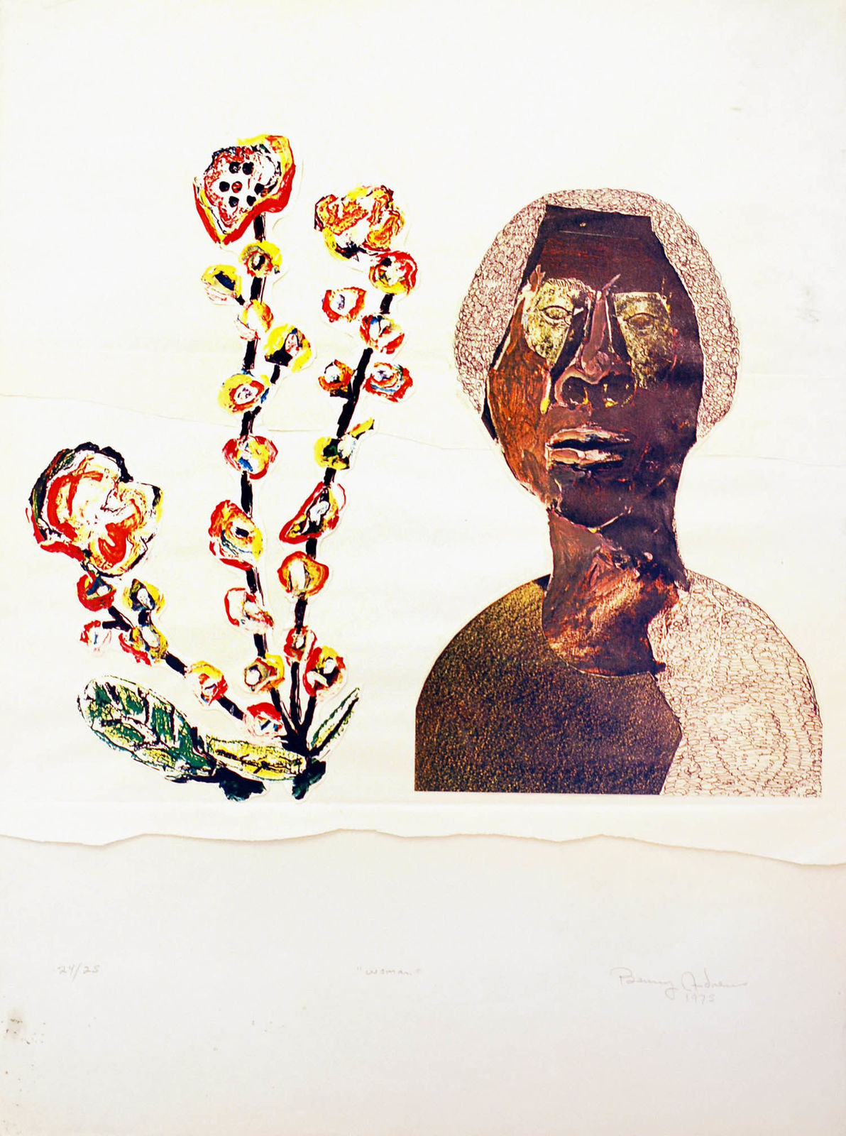 Benny Andrews, Woman, 1975