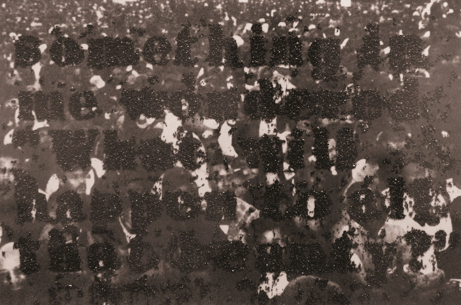 Glenn Ligon, Untitled (Crowd/The Fire Next Time), 2000