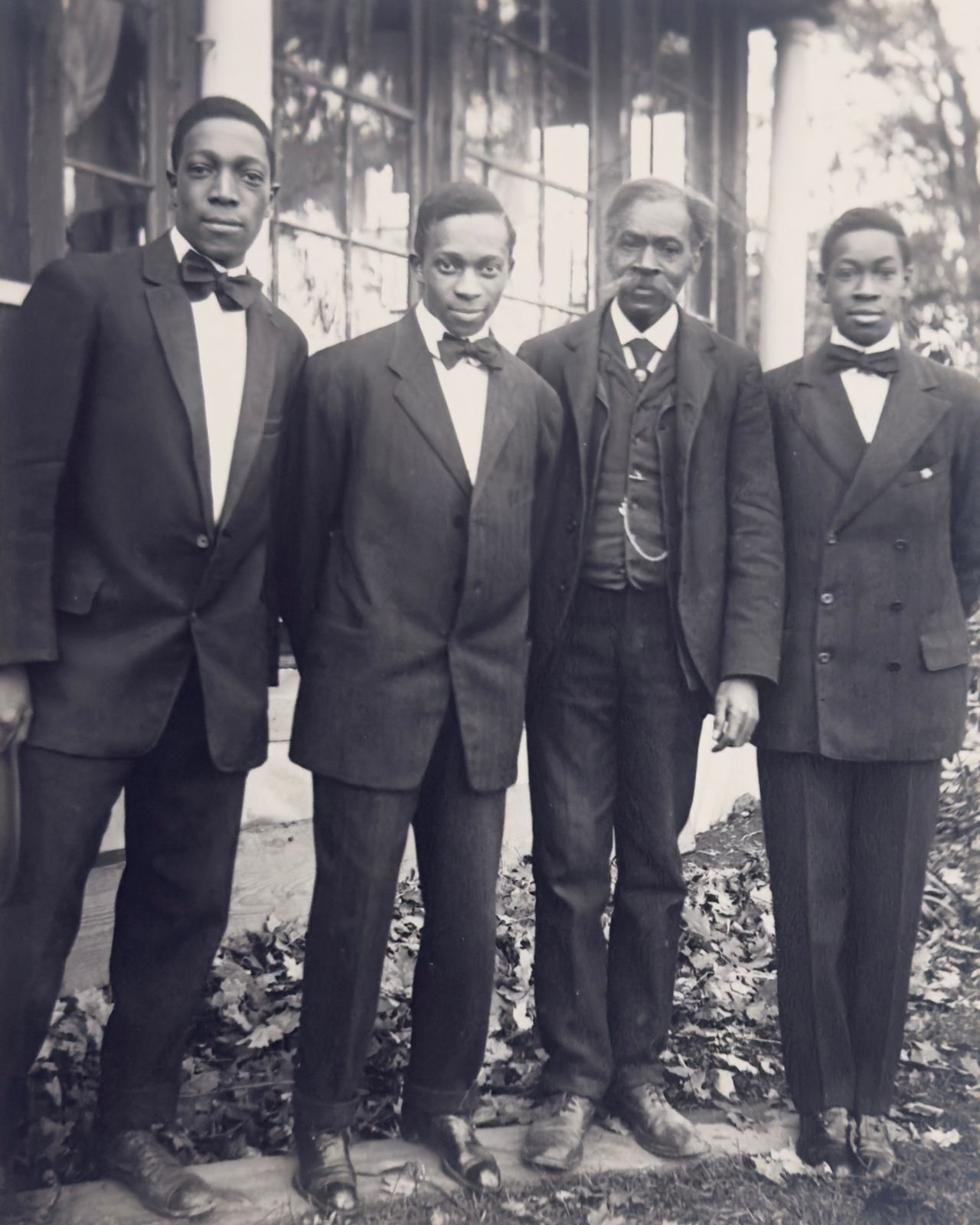 James Van Der Zee, III: The Van Der Zee Men, Lenox, Massachusetts , 1908 (Printed in 1974)