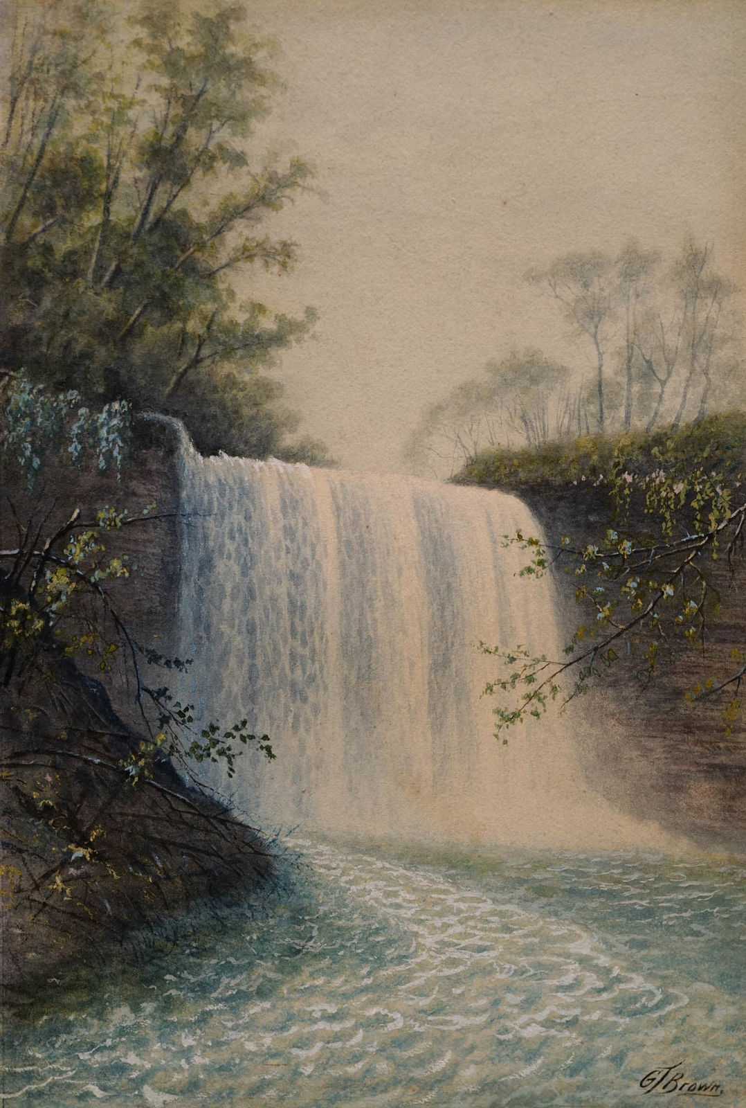 Grafton Tyler Brown, Minnehaha Falls, ca. 1895