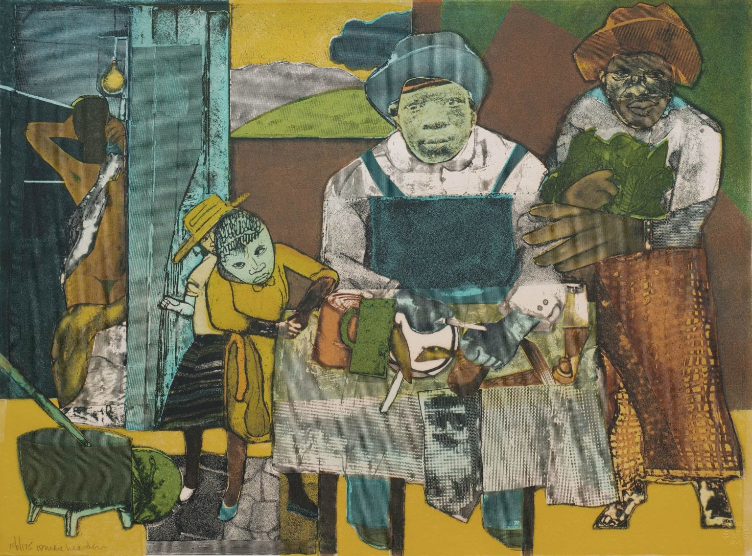 Romare Bearden, The Family, 1975