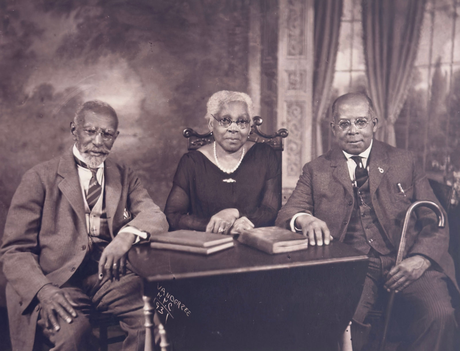 James Van Der Zee, XV: Portrait of Two Brothers and Their Sister, Harlem, 1931 (Printed in 1974)