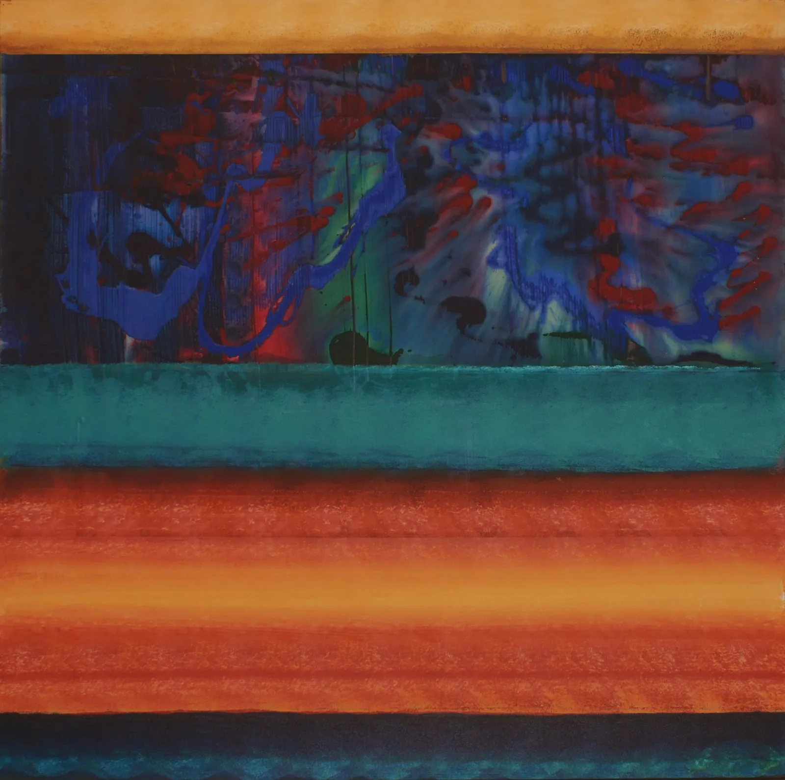 Emilio Cruz, Blue Painting Sharsville - Reincarnation, 1973