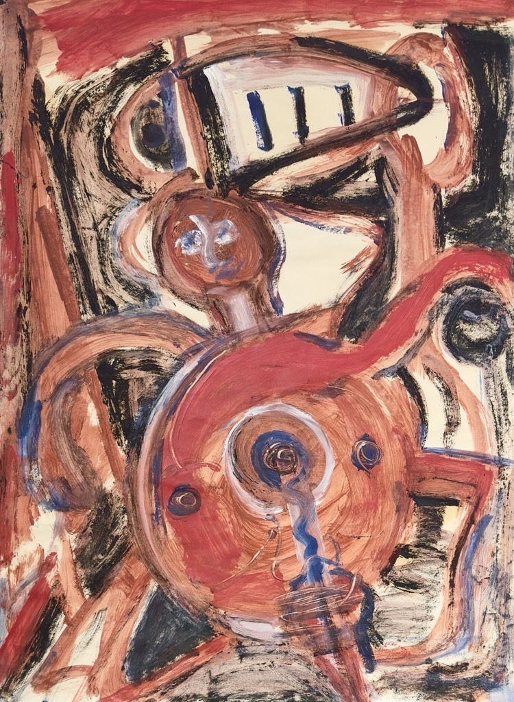 Herbert Gentry, Untitled (Composition with Faces)