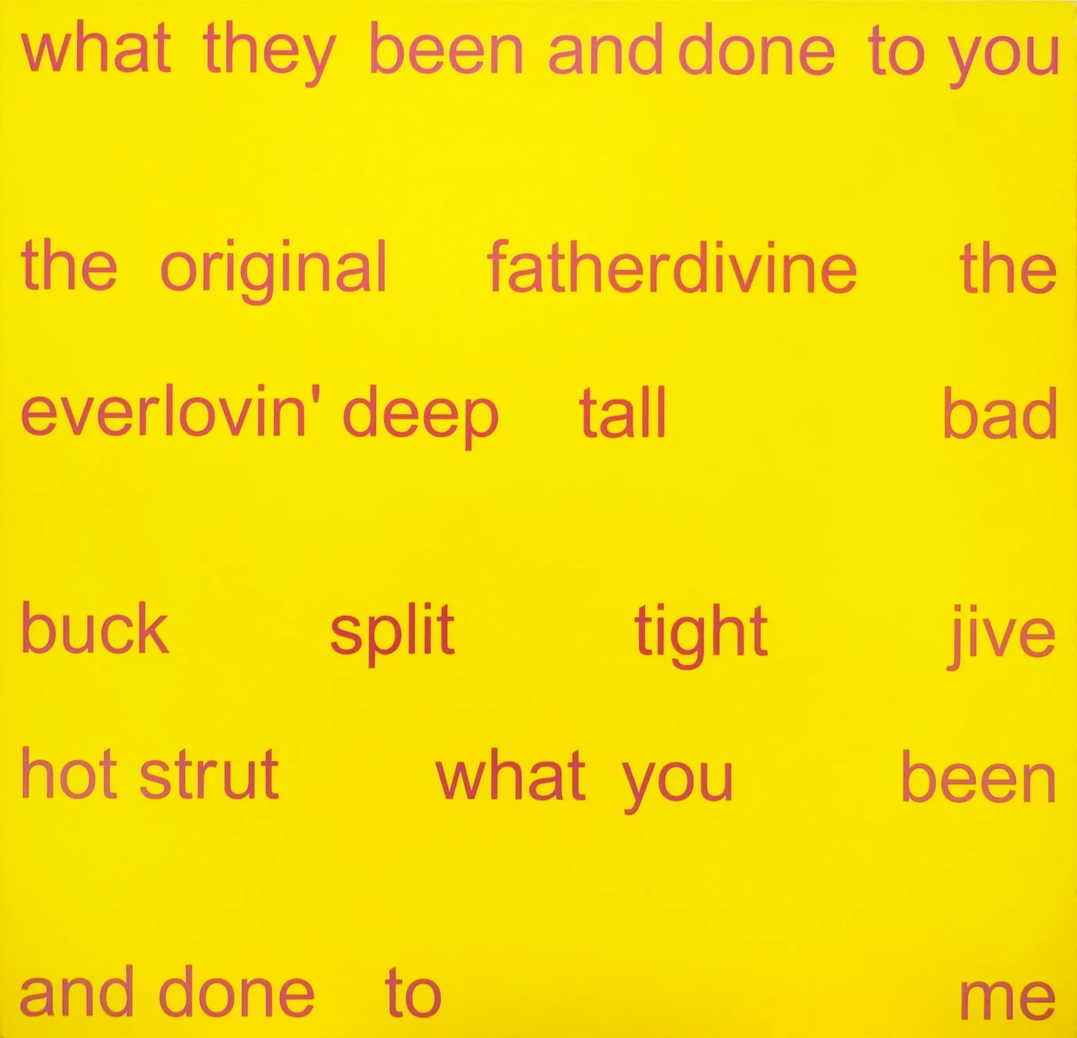 Adam Pendleton, Father Divine, 2005