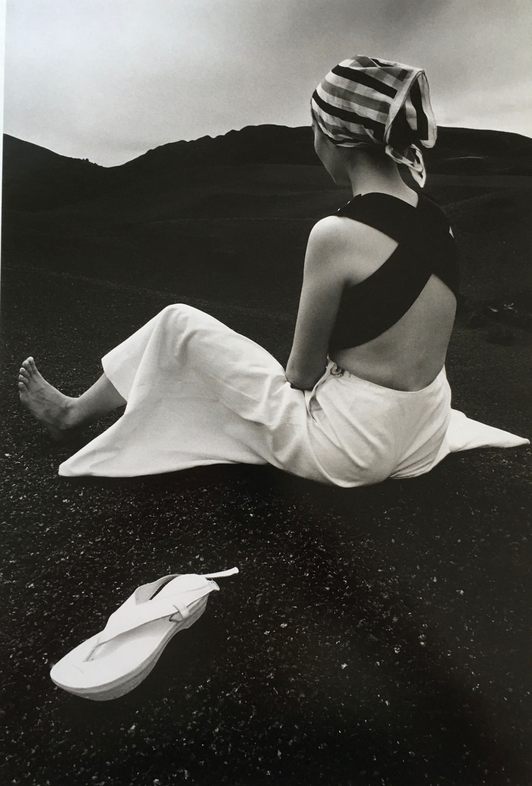 HIRO, Akiko on the Black Lava of Hawaii, 1965
