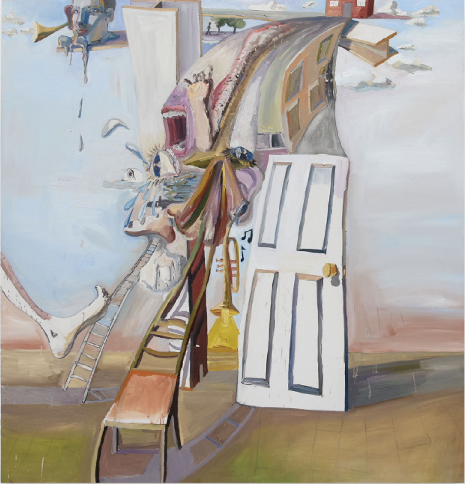 Angus White, Self portrait as melting ice., 2025