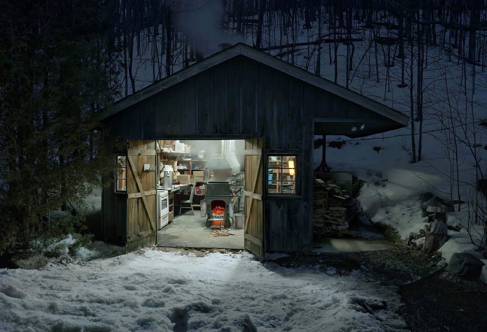 Scott McFarland, Sugar Shack, Caledon, Ontario (sans homme), 2024