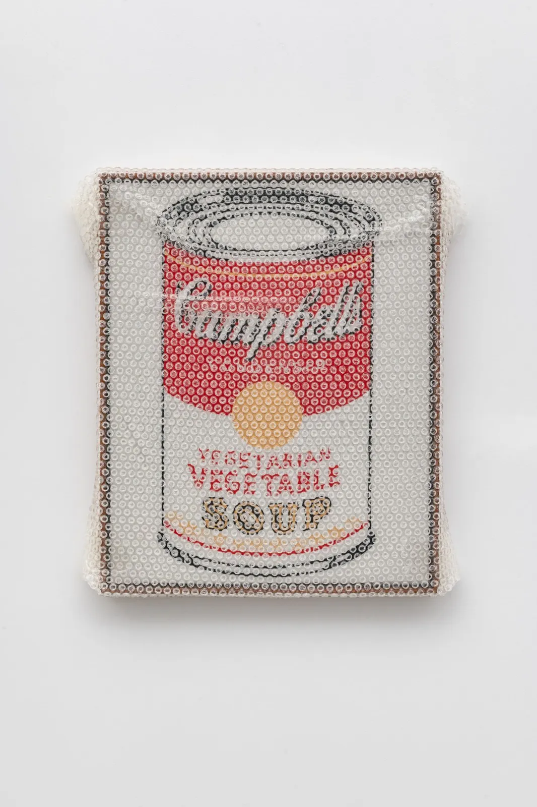 Tammi Campbell, Campbell's Soup Can (Vegetarian Vegetable) with Bubble Wrap and Packing Tape, 2022