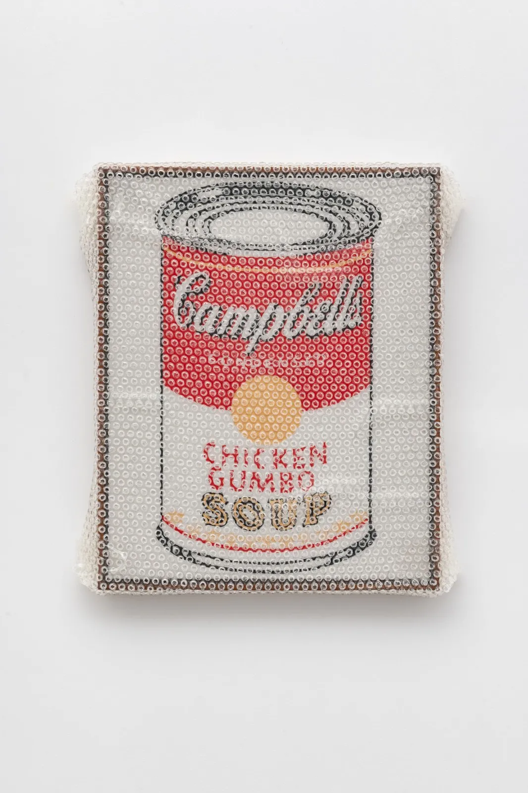 Tammi Campbell, Campbell's Soup Can (Chicken Gumbo) with Bubble Wrap and Packing Tape, 2022