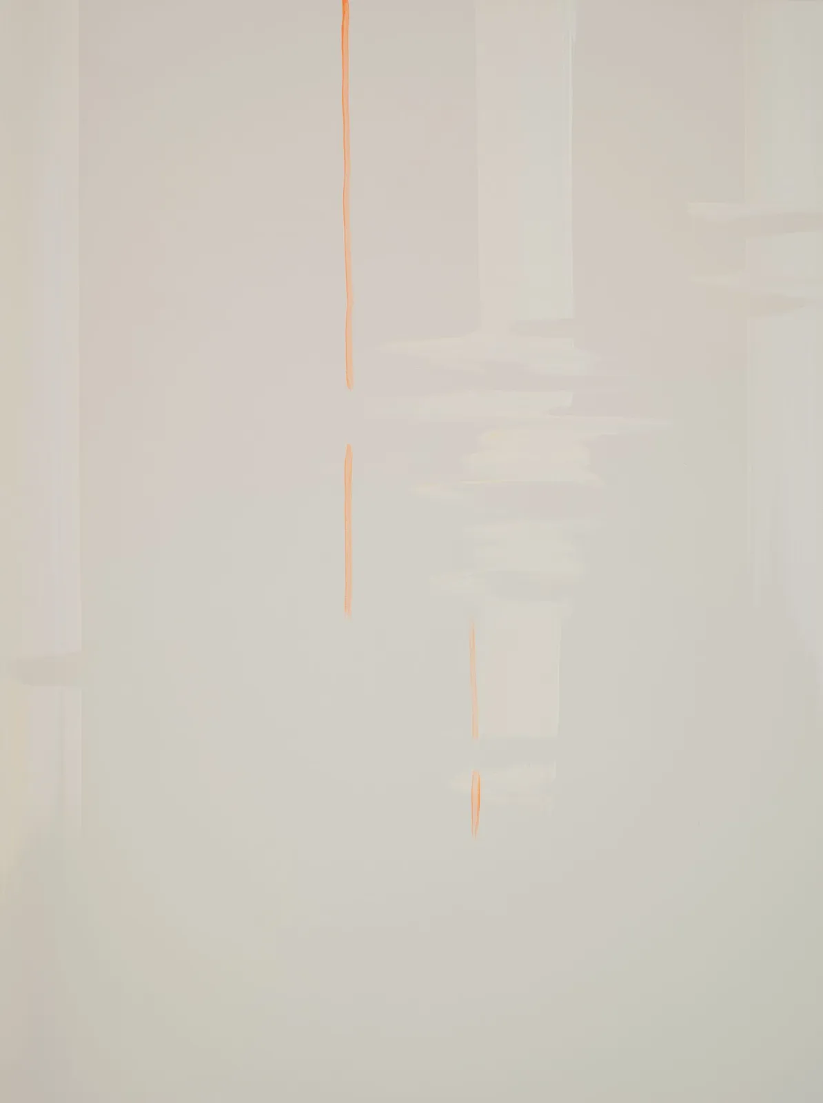 Wanda Koop, Reflect (Pale peach, luminous orange), 2019