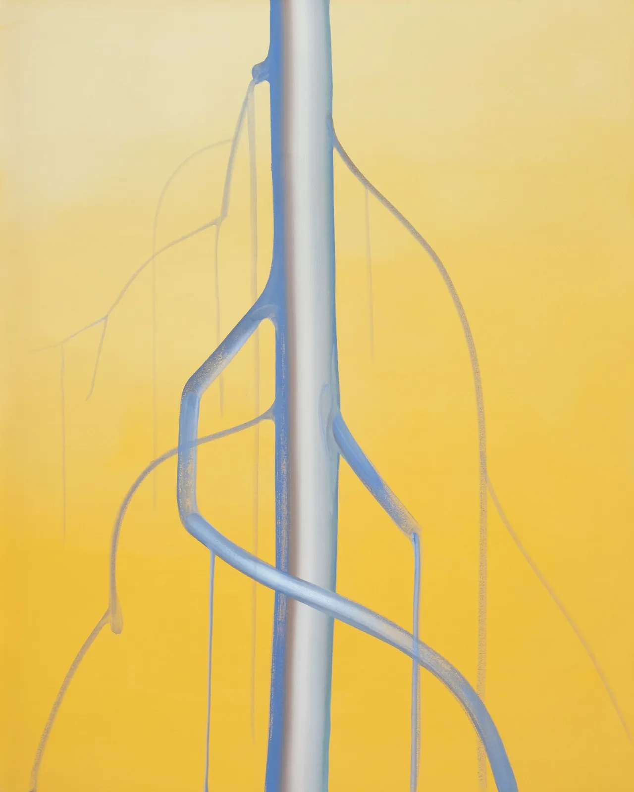 Wanda Koop, Ghost Tree - Gold, 2022