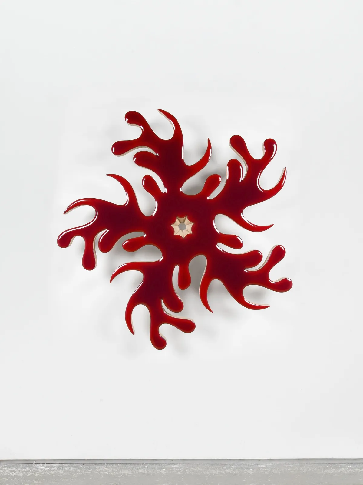 Donald Moffett, Lot 012119 (nature cult, clockwise ruby red), 2019