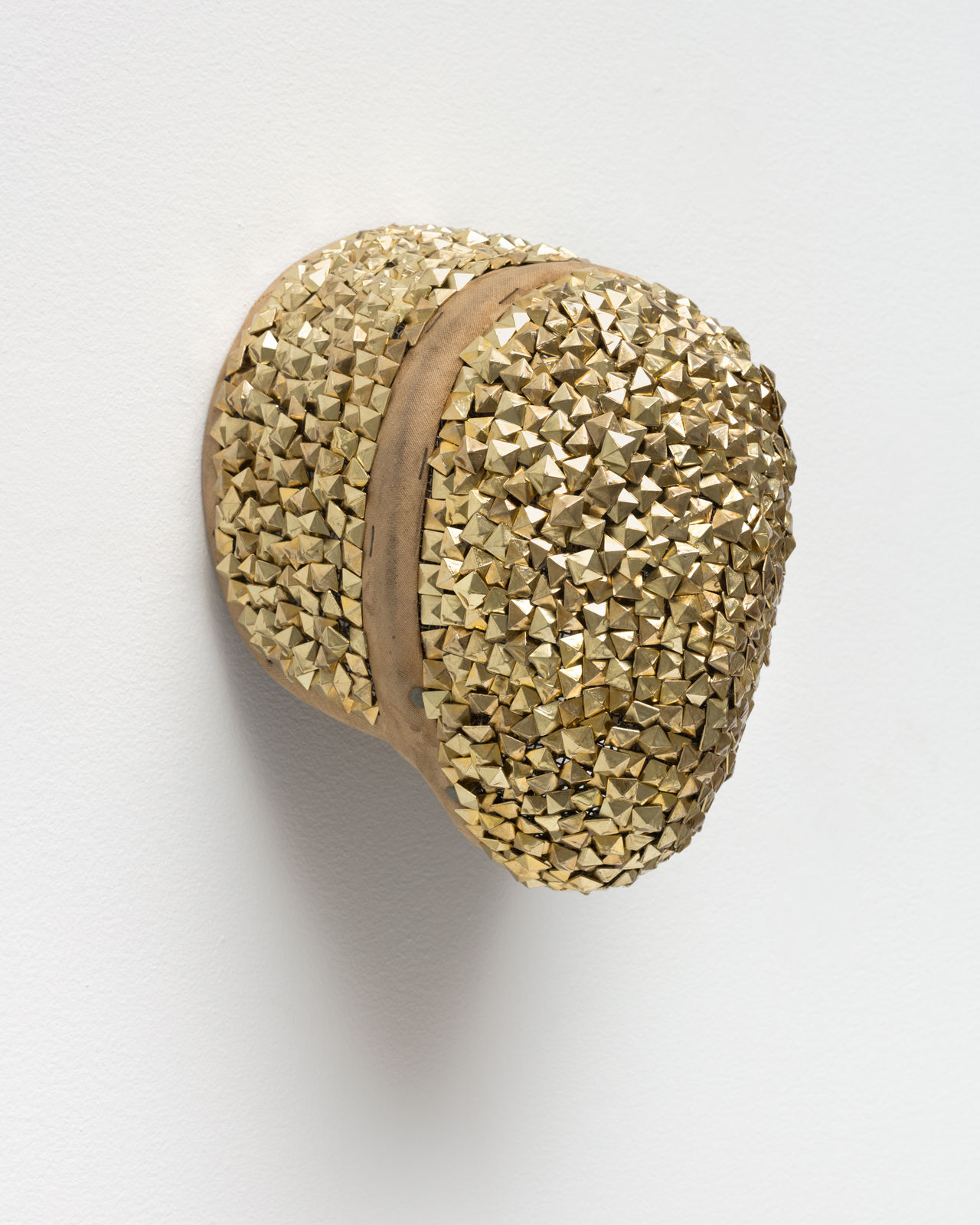 Allison Janae Hamilton, Gold Warrior Mask, 2021