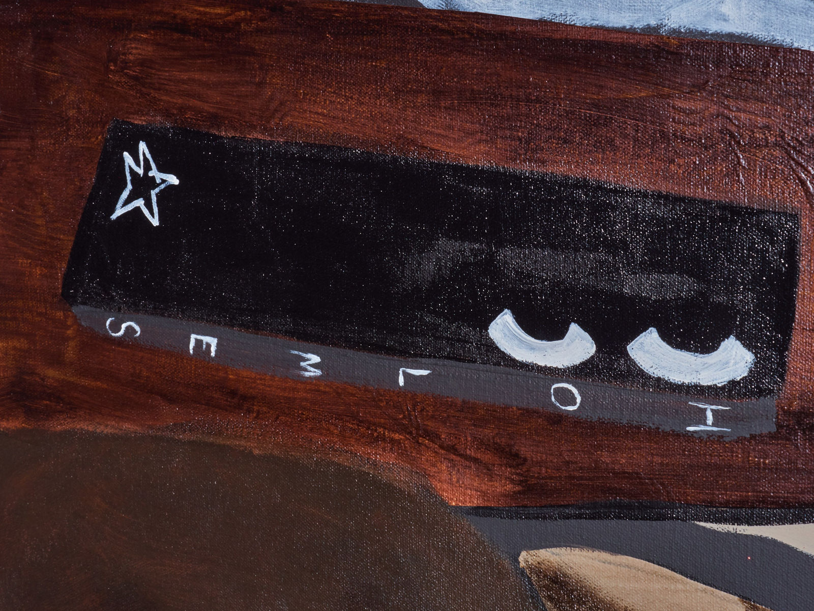 Jammie Holmes, Zebra in The Room, 2023