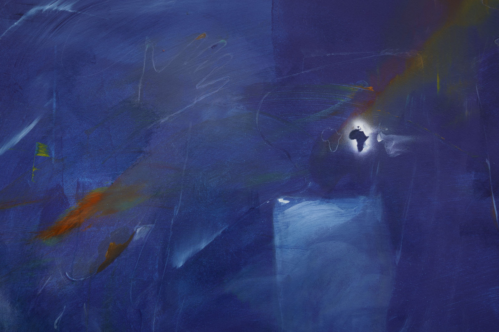 Kwamé Azure Gomez, Back water Blue New moon (after Dianne), 2025