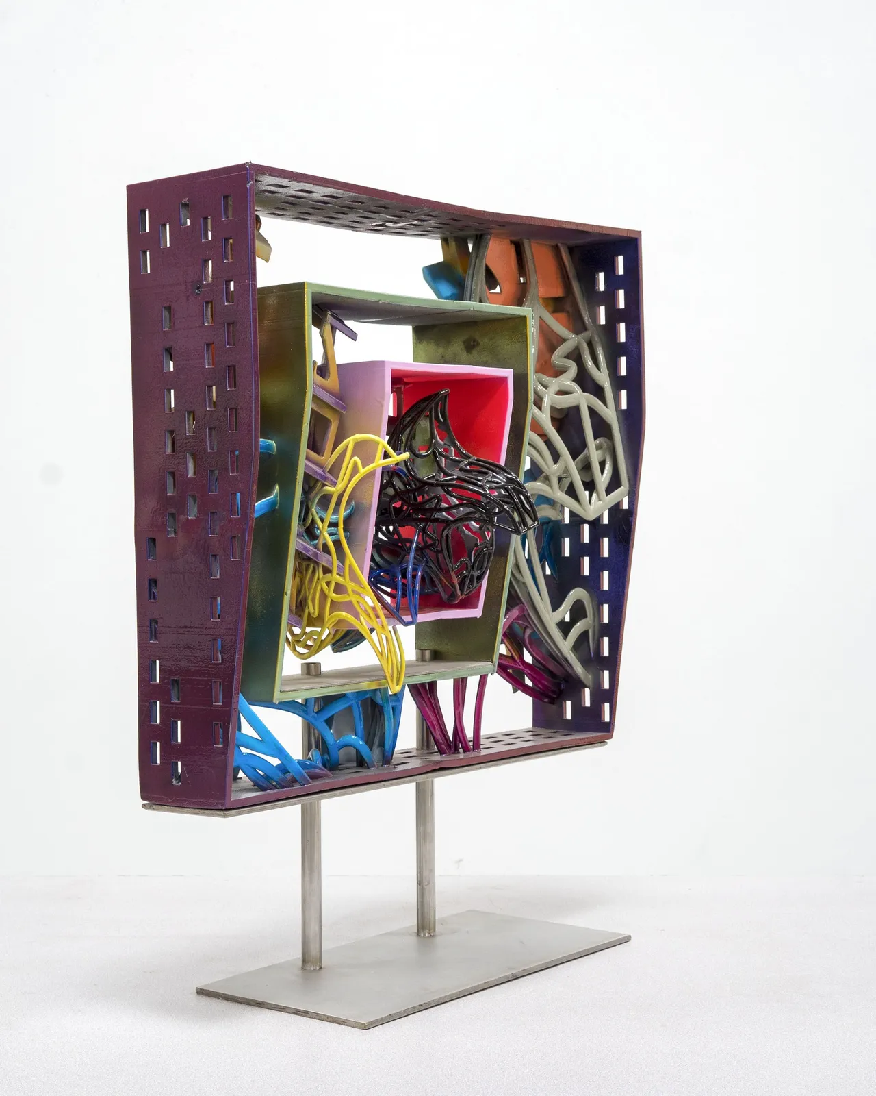 Frank Stella, Framed Model for the Frigate Macedonian HBM and the Frigate United States 2, 2018