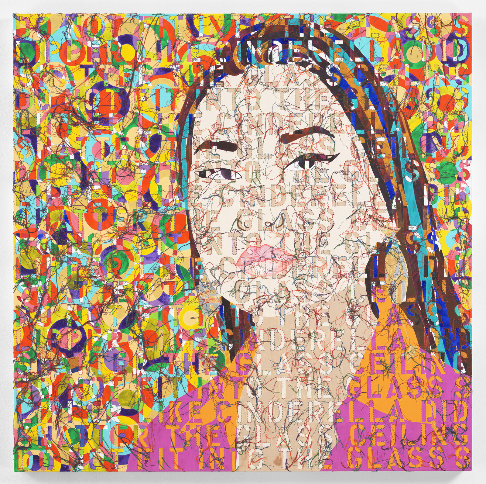 Ghada Amer, Portrait of Elizabeth, 2021