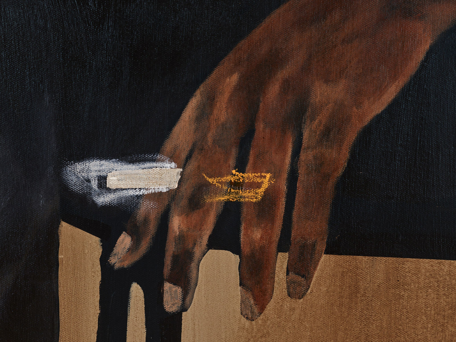 Jammie Holmes, Afro Pick and Black Nikes, 2022