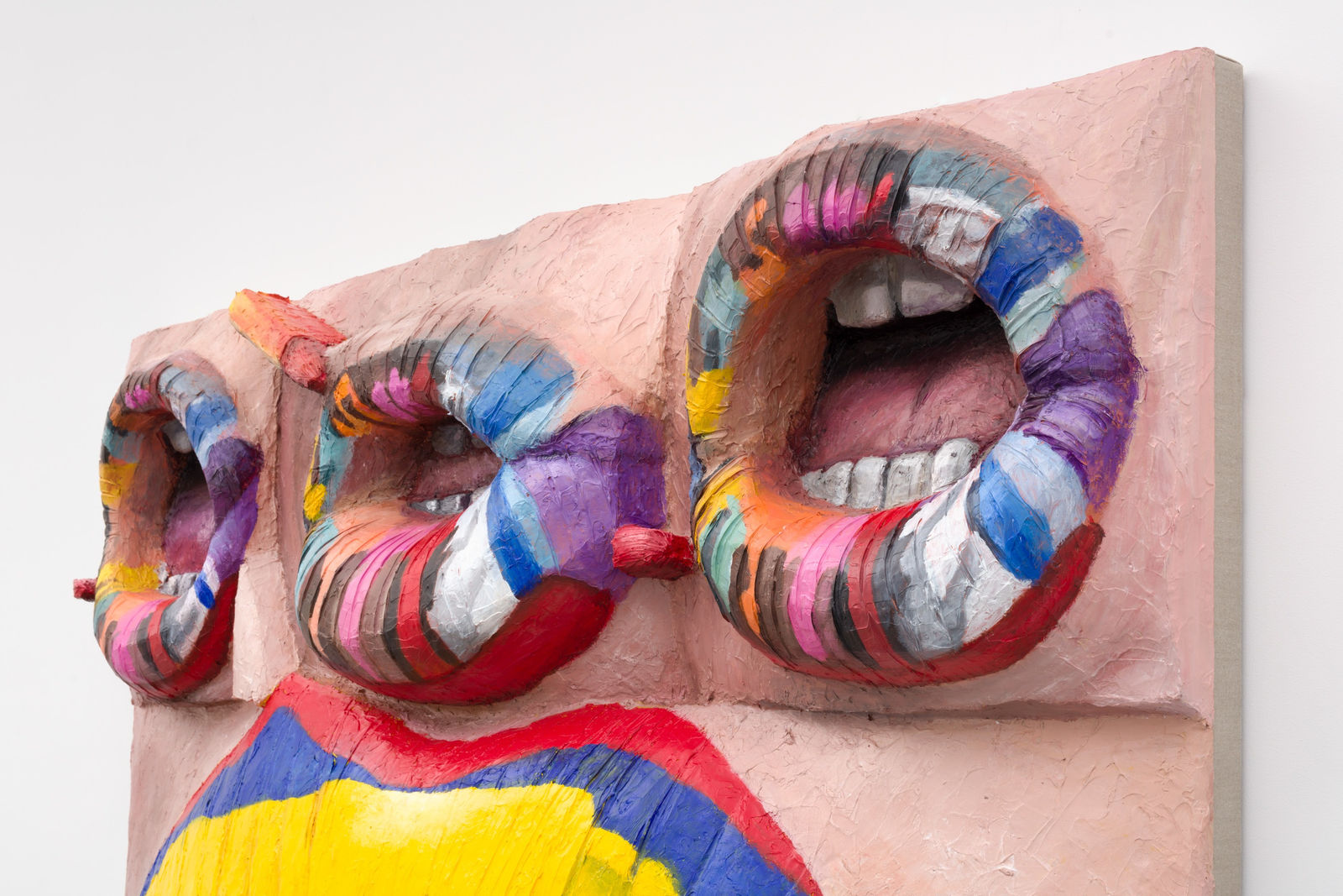 Gina Beavers, Sturtevant's Jasper Johns Lips, 2022