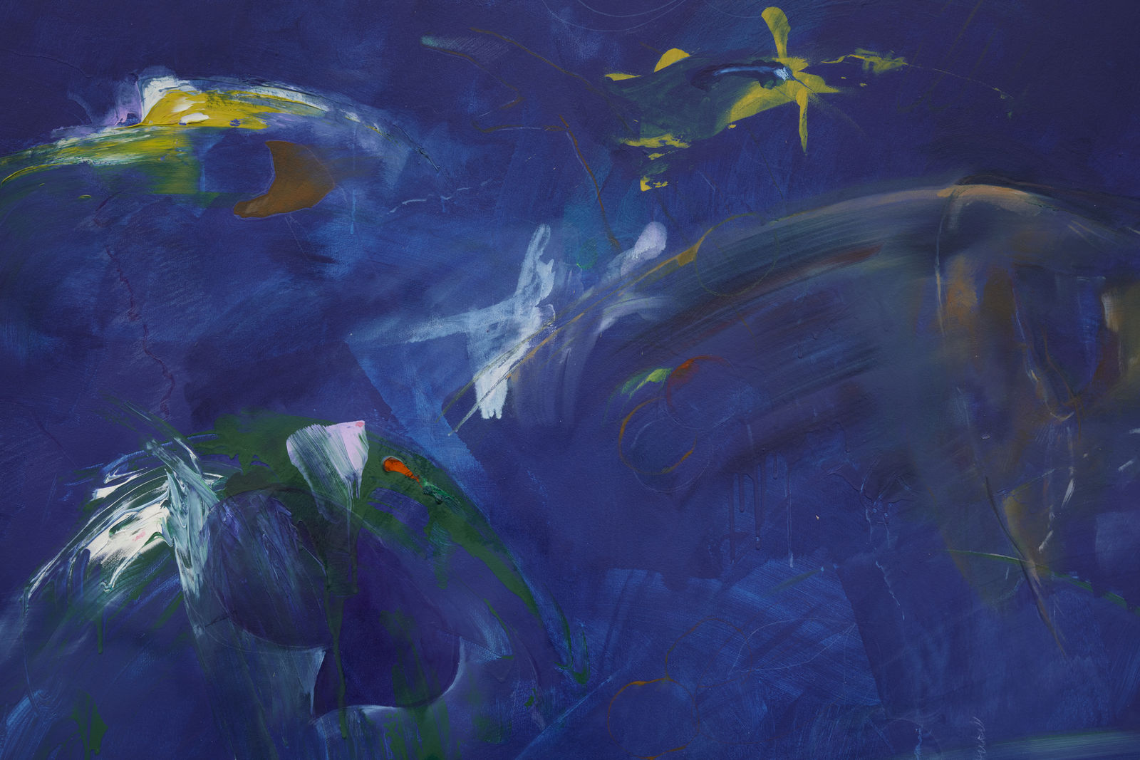 Kwamé Azure Gomez, Back water Blue New moon (after Dianne), 2025