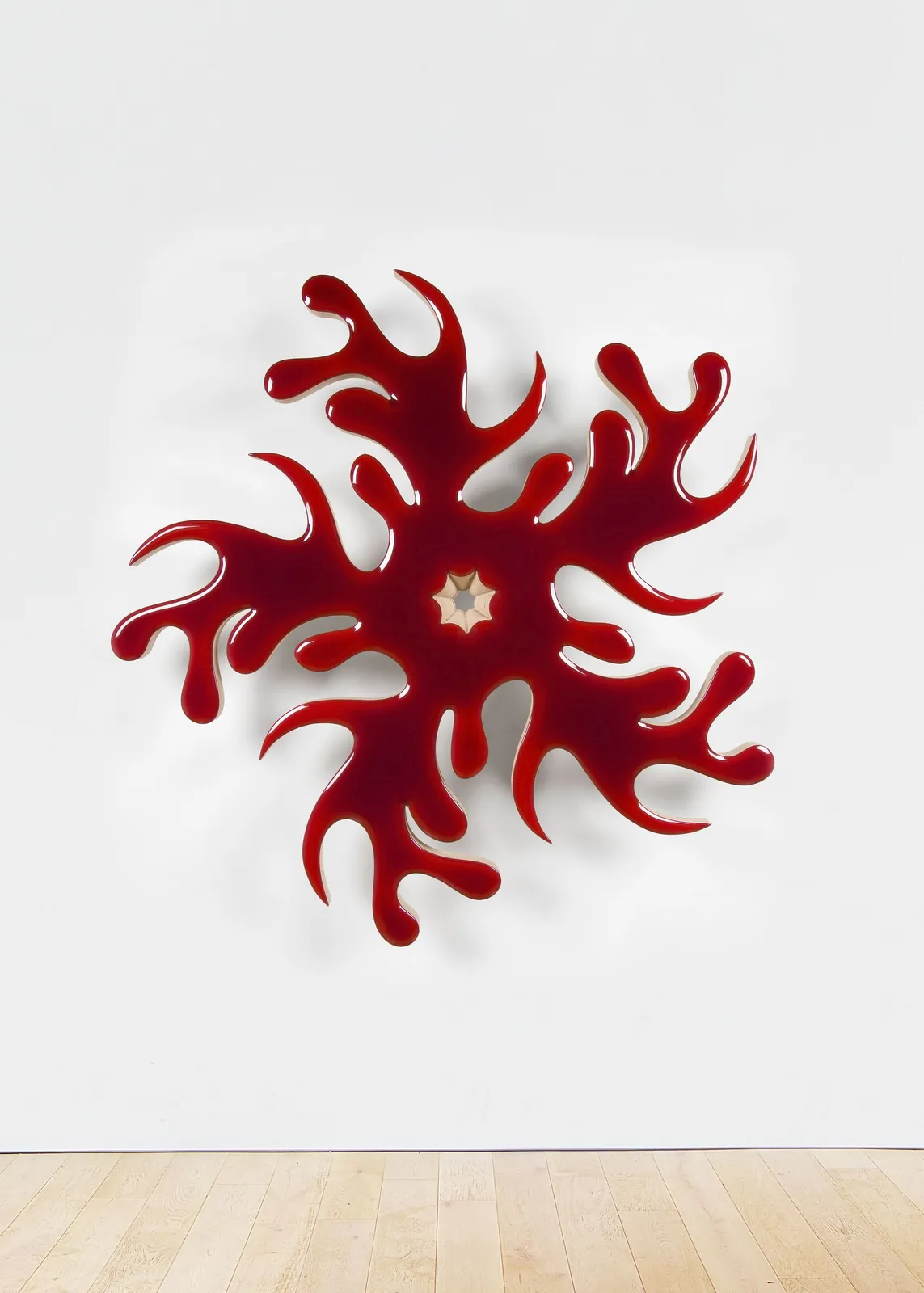 Donald Moffett, Lot 012119 (nature cult, clockwise ruby red), 2019