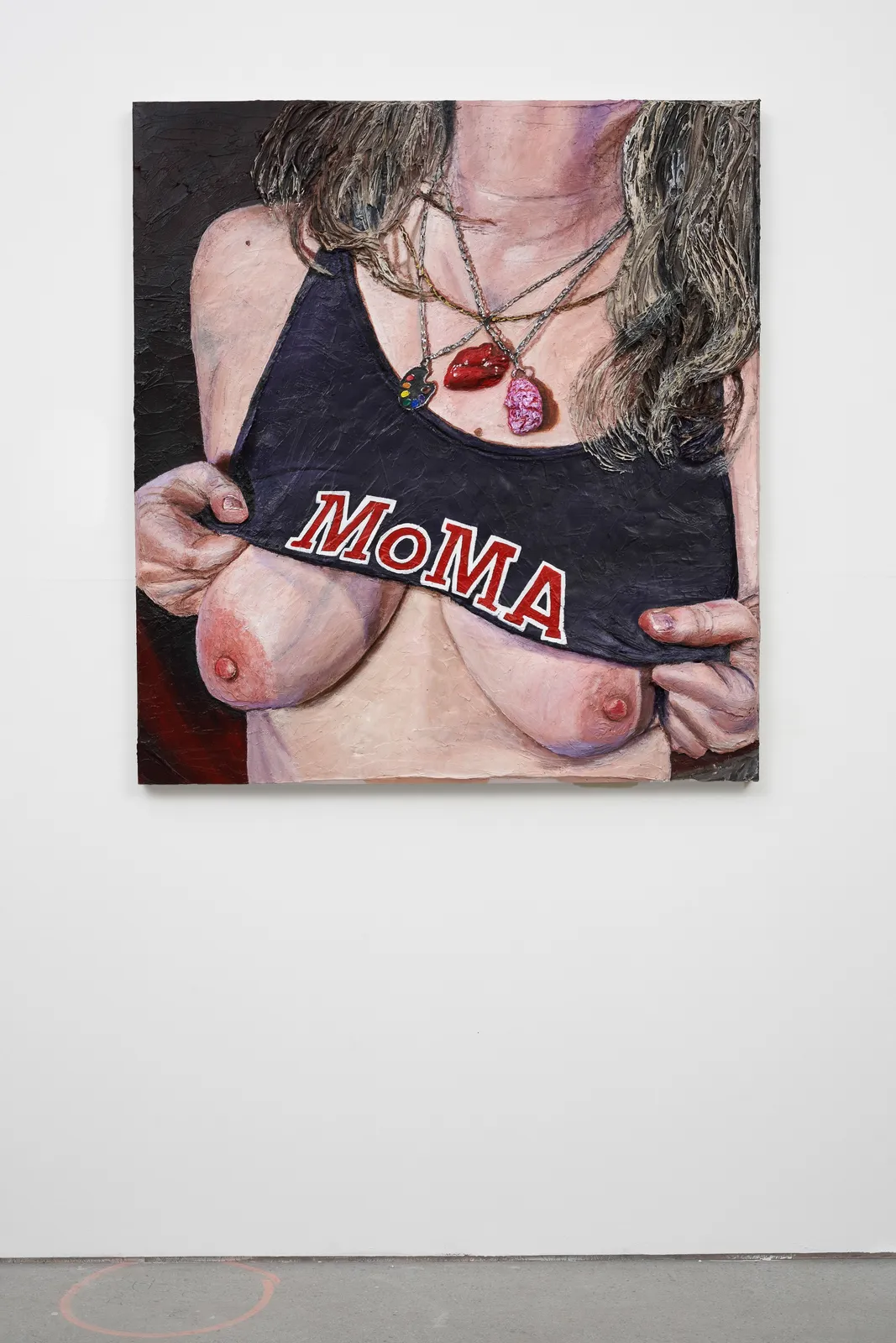 Gina Beavers, MoMA Bra Reveal, 2022