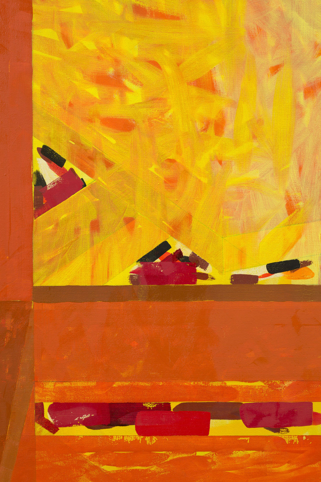 Jennifer Bartlett, From Fire Series, Table, 1989