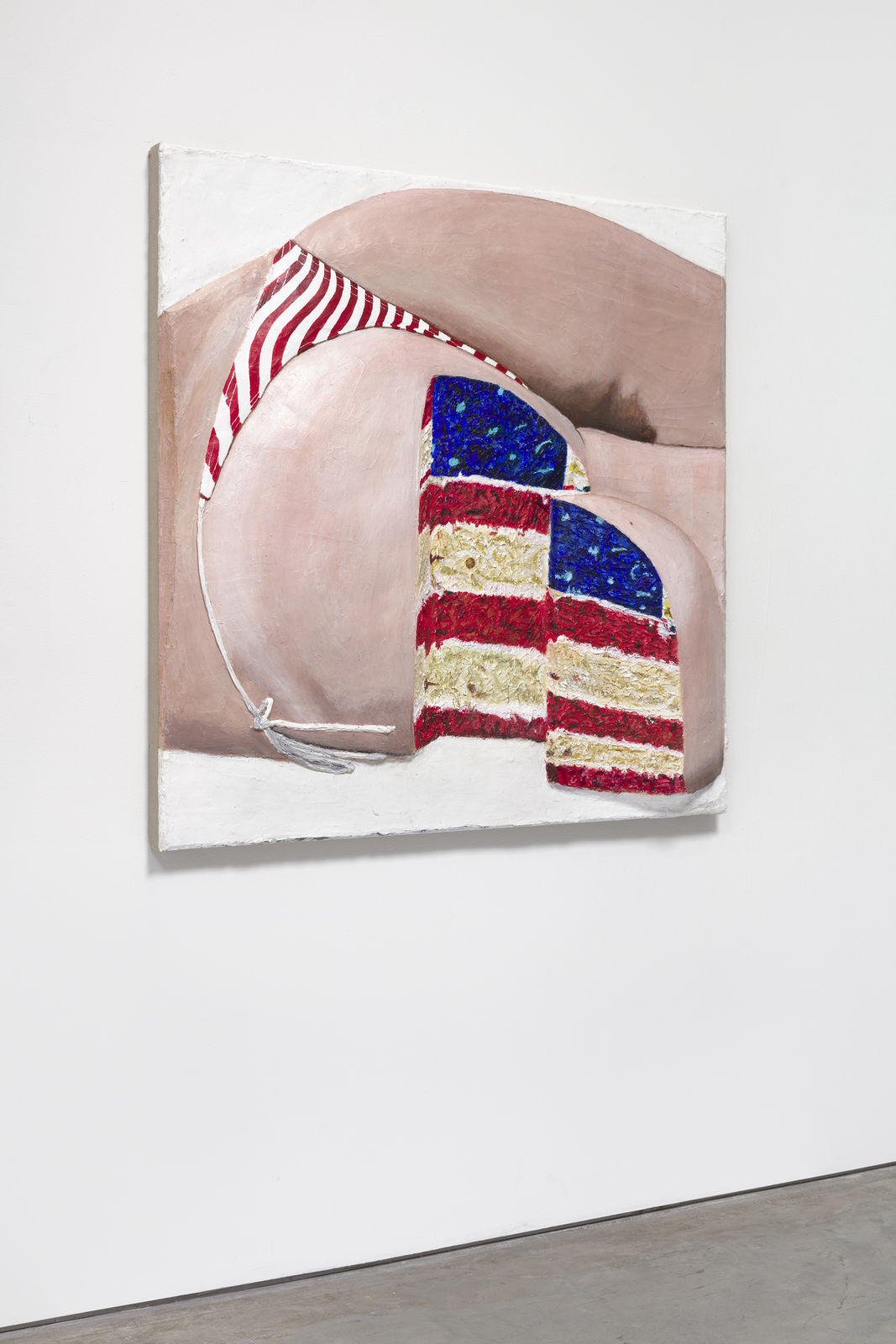 Gina Beavers, American Flag Sponge Butt Cake, 2020