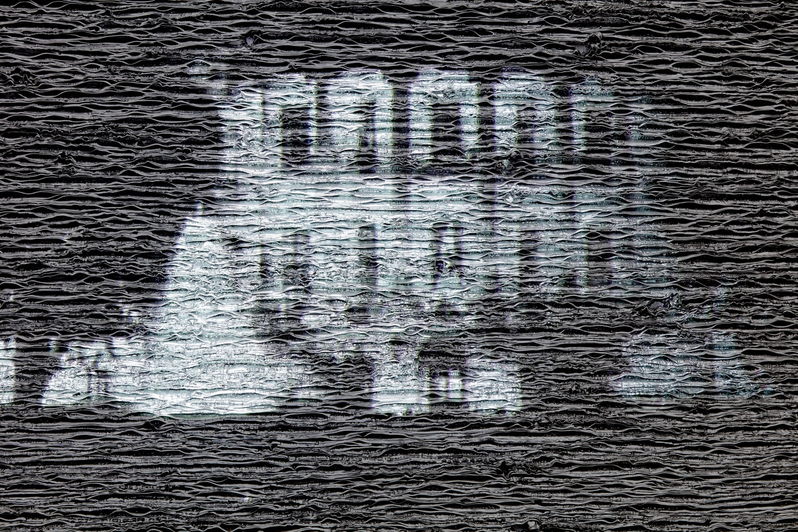 Donald Moffett, Aluminum/White House Unmoored, 2004