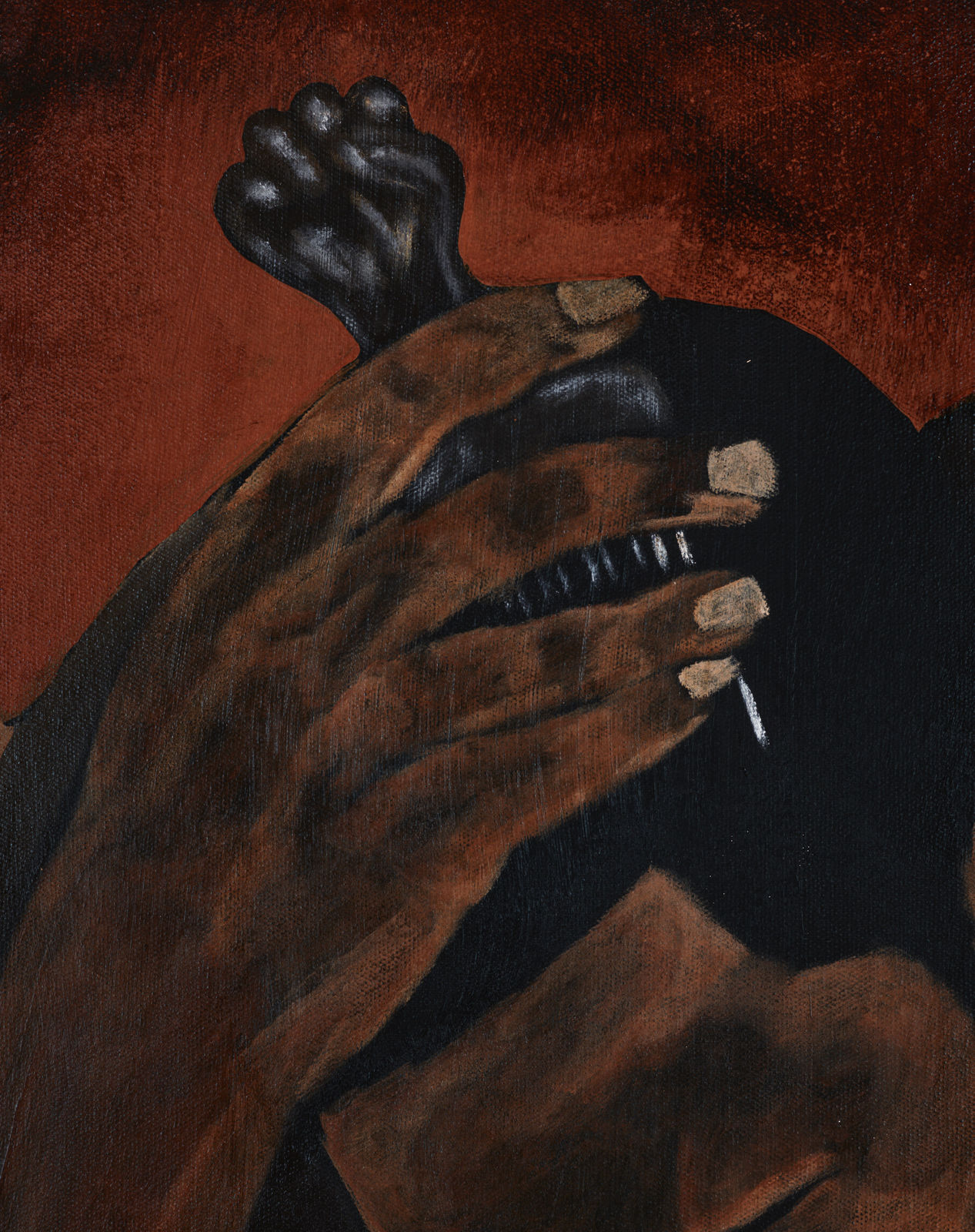 Jammie Holmes, Afro Pick and Black Nikes, 2022