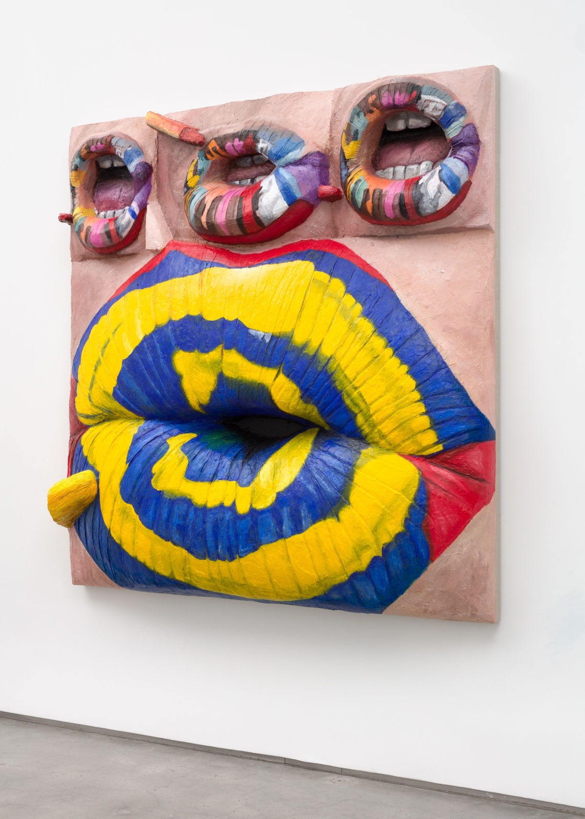 Gina Beavers, Sturtevant's Jasper Johns Lips, 2022