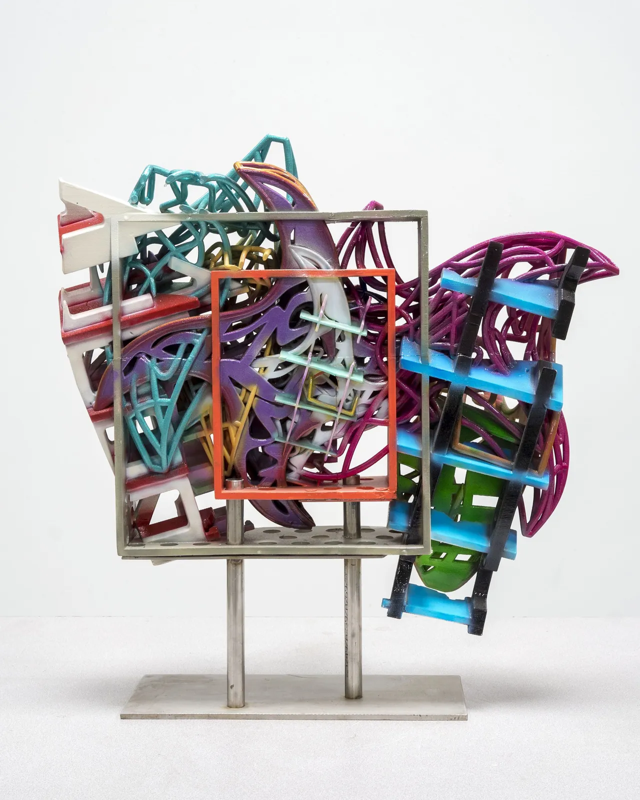 Frank Stella, Framed Model for the Frigate Macedonian HBM and the Frigate United States 1, 2017